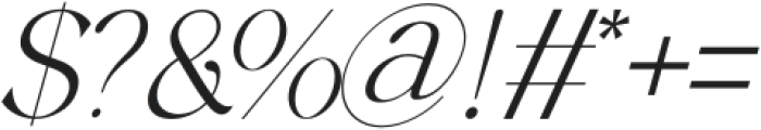 The Romance Of The past Extra Light Italic otf (200) Font OTHER CHARS