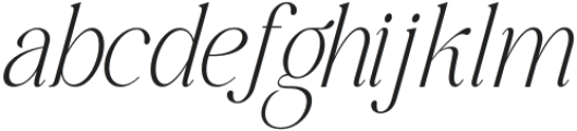 The Romance Of The past Extra Light Italic otf (200) Font LOWERCASE