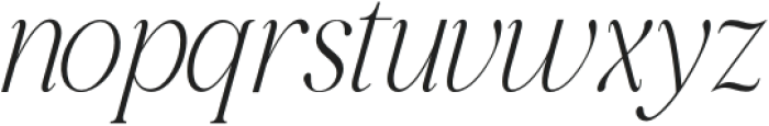 The Romance Of The past Extra Light Italic otf (200) Font LOWERCASE