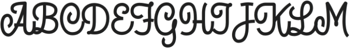 The Roughed Regular otf (400) Font UPPERCASE