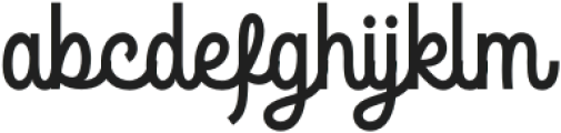 The Roughed Regular otf (400) Font LOWERCASE