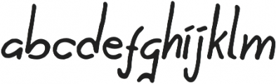 The Roughsy otf (400) Font LOWERCASE