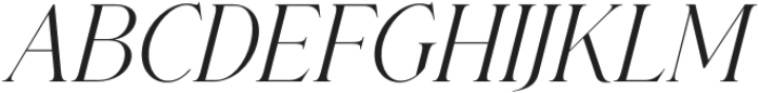 The SARGENT Serif Italic otf (400) Font UPPERCASE