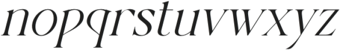 The SARGENT Serif Italic otf (400) Font LOWERCASE