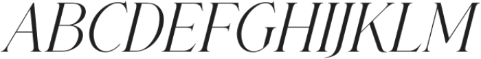 The SARGENT Serif Italic ttf (400) Font UPPERCASE