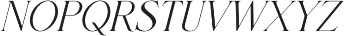 The SARGENT Serif Italic ttf (400) Font UPPERCASE