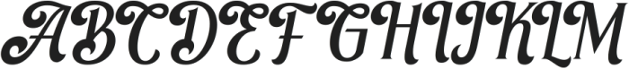 The Salieta ttf (400) Font UPPERCASE