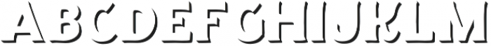 The Salvador Shadow otf (400) Font LOWERCASE