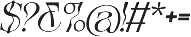 The Seiran Lapansa Italic otf (400) Font OTHER CHARS