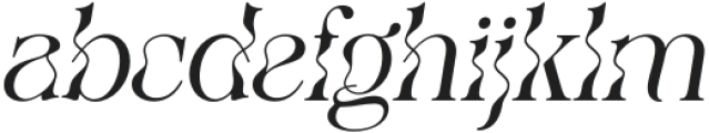 The Seiran Lapansa Italic otf (400) Font LOWERCASE