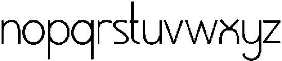 The Seranova Thin otf (100) Font LOWERCASE