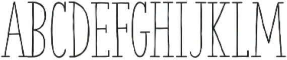 The Serif Hand Regular otf (400) Font UPPERCASE