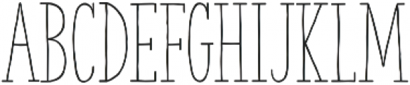 The Serif Hand Regular otf (400) Font LOWERCASE