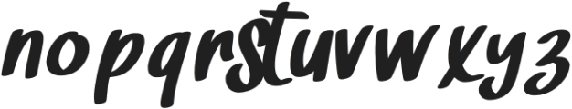 The Show Italic otf (400) Font LOWERCASE
