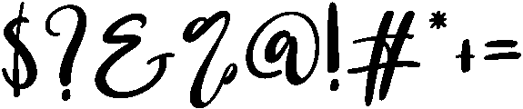 The Signature Regular otf (400) Font OTHER CHARS