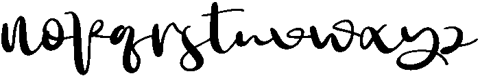 The Signature Regular otf (400) Font LOWERCASE