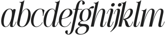 The Silver Editorial Italic otf (400) Font LOWERCASE