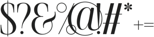 The Silver Editorial Regular otf (400) Font OTHER CHARS