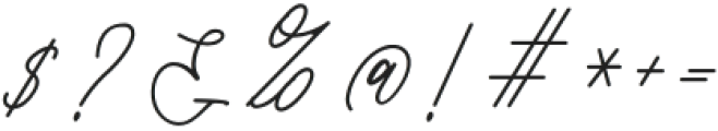 The Smooth Script Regular otf (400) Font OTHER CHARS