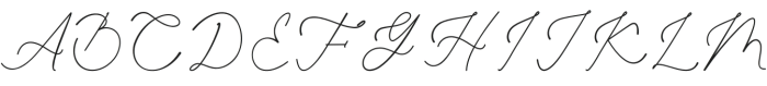 The Smooth Script Regular otf (400) Font UPPERCASE