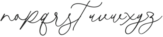 The Smooth Script Regular otf (400) Font LOWERCASE