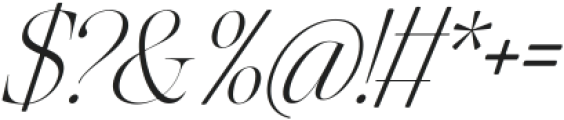 The Softly Italic Condensed Ita ttf (400) Font OTHER CHARS