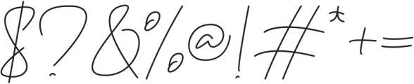 The Southern otf (400) Font OTHER CHARS