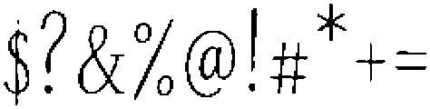The Sunday Receipt Caps Reg otf (400) Font OTHER CHARS