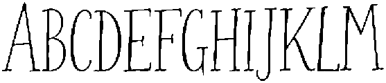 The Sunday Receipt Caps Reg otf (400) Font UPPERCASE