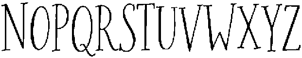 The Sunday Receipt Caps Reg otf (400) Font LOWERCASE