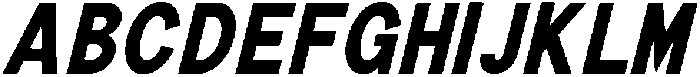 The Talk Black Condensed Italic otf (900) Font UPPERCASE