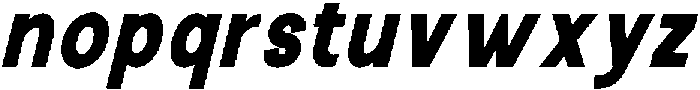 The Talk Black Condensed Italic otf (900) Font LOWERCASE