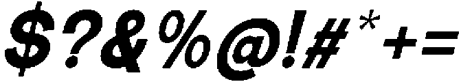 The Talk Black Italic otf (900) Font OTHER CHARS