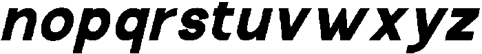 The Talk Black Italic otf (900) Font LOWERCASE