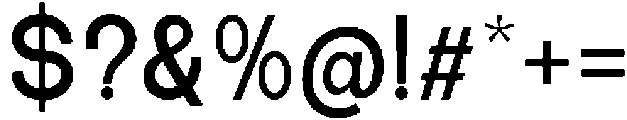 The Talk Bold otf (700) Font OTHER CHARS