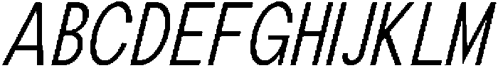 The Talk Condensed Italic otf (400) Font UPPERCASE