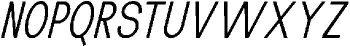 The Talk Condensed Italic otf (400) Font UPPERCASE
