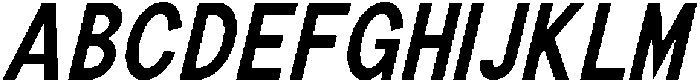 The Talk Extra Bold Condensed Italic otf (700) Font UPPERCASE
