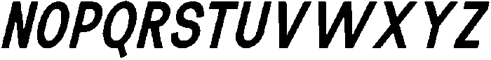 The Talk Extra Bold Condensed Italic otf (700) Font UPPERCASE