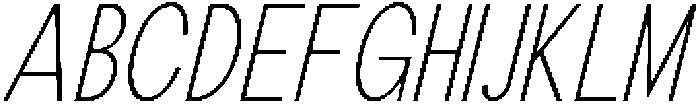 The Talk Extra Light Condensed Italic otf (200) Font UPPERCASE