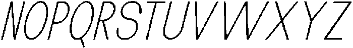 The Talk Extra Light Condensed Italic otf (200) Font UPPERCASE