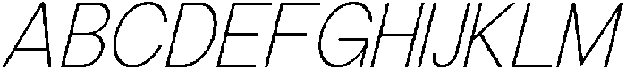 The Talk Extra Light Italic otf (200) Font UPPERCASE