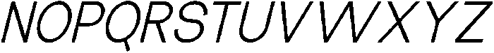 The Talk Italic otf (400) Font UPPERCASE