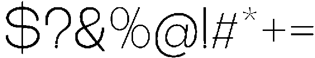 The Talk Light Expanded otf (300) Font OTHER CHARS