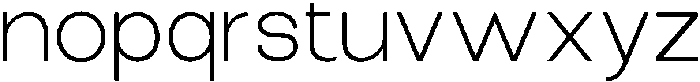 The Talk Light Expanded otf (300) Font LOWERCASE