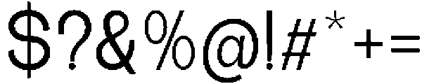 The Talk Medium otf (500) Font OTHER CHARS