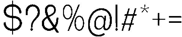 The Talk Regular otf (400) Font OTHER CHARS