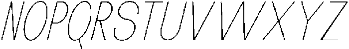 The Talk Thin Condensed Italic otf (100) Font UPPERCASE
