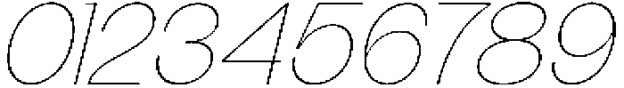 The Talk Thin Expanded Italic otf (100) Font OTHER CHARS