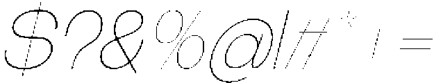 The Talk Thin Expanded Italic otf (100) Font OTHER CHARS